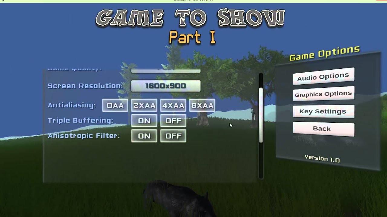 Unity - Show of Graphics Options with NGUI 2016
