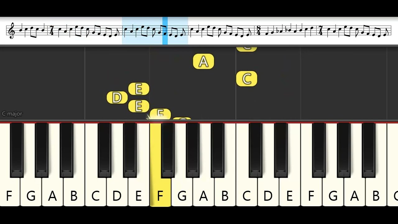 Azumanga Daioh Opening 1 : Oranges & Lemones - Soramimi Cake | Melodica Pianika - Tutorial