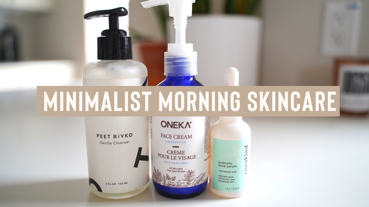 Minimalist Morning Skincare Routine For Sensitive and Acne Prone Skin | Simple & Easy
