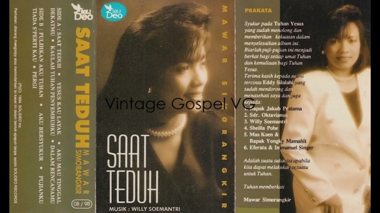 Yesus Kau Layak (Jesus You Are Worthy) - Mawar Simorangkir, VG Eferata & Immanuel Singers (1994)