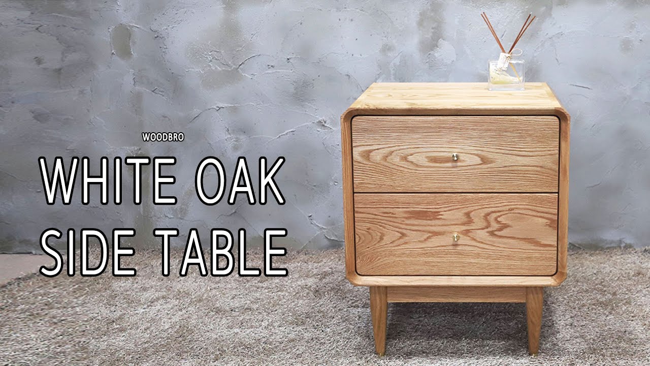 [목공]오크 협탁(황동발 다리만들기)/Making a oak side table