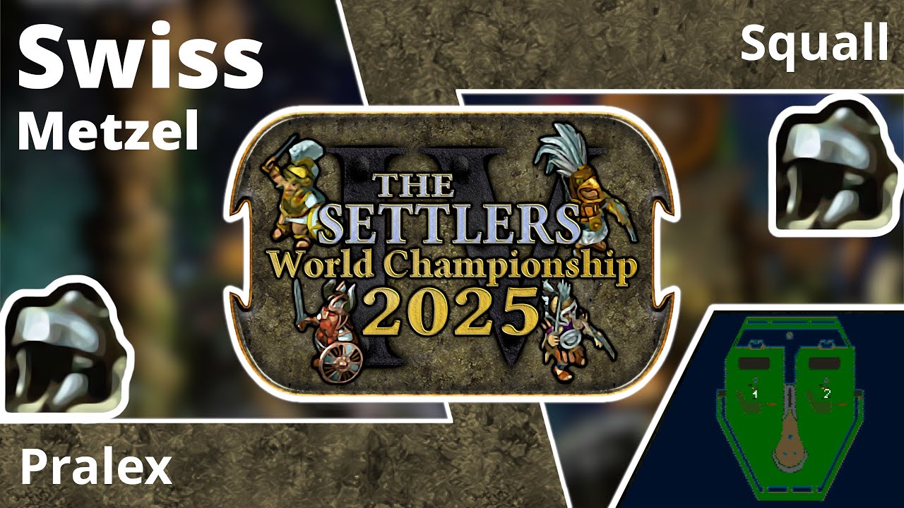 [EN] Pralex vs Squall | Swiss Stage 1:1 | The Settlers IV World Championship 2025