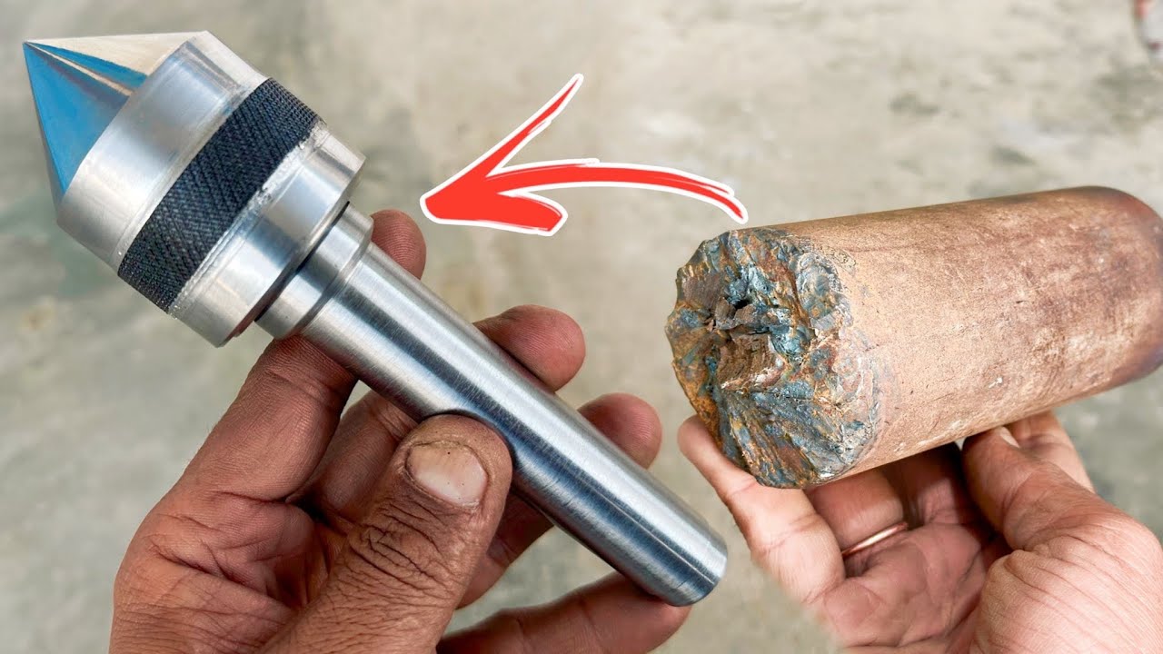 A Complete and easy way to make a lathe bearing canter tool | New lathe steel tool making ideas
