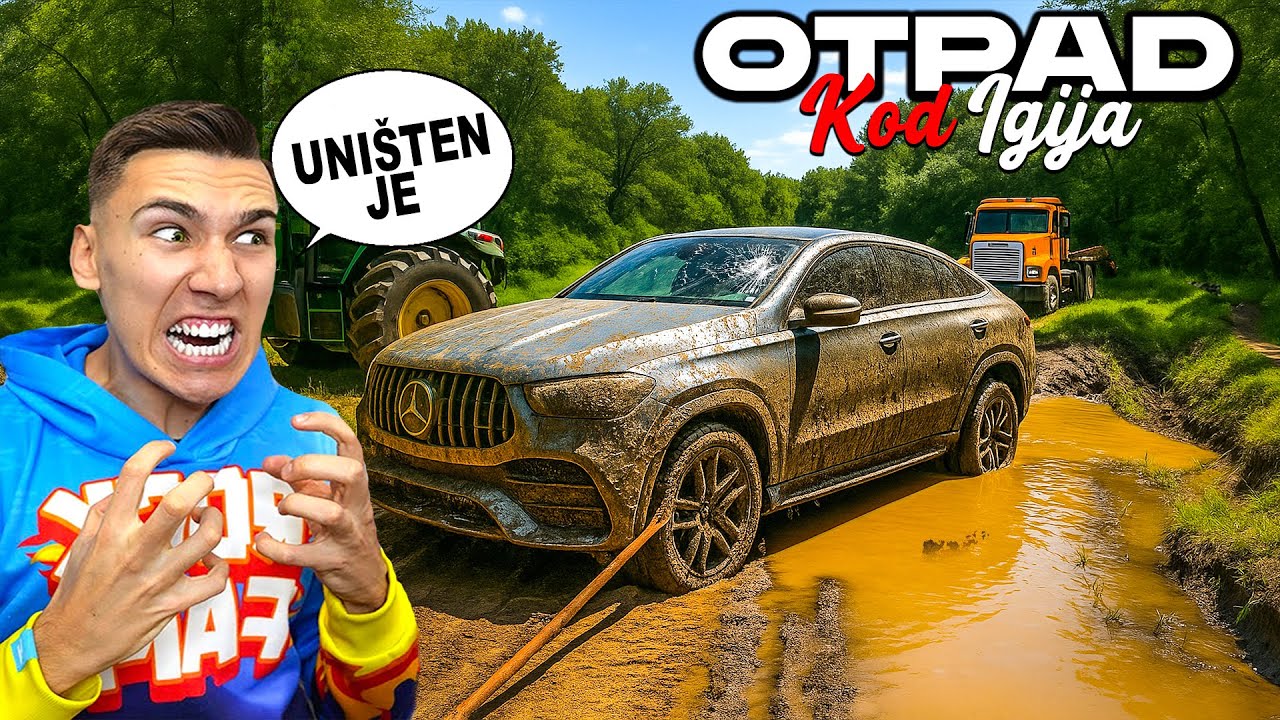 IZVLAČIM DEXOVOG MERCEDESA TRAKTOROM IZ RIJEKE! *Otpad na selu* EP2
