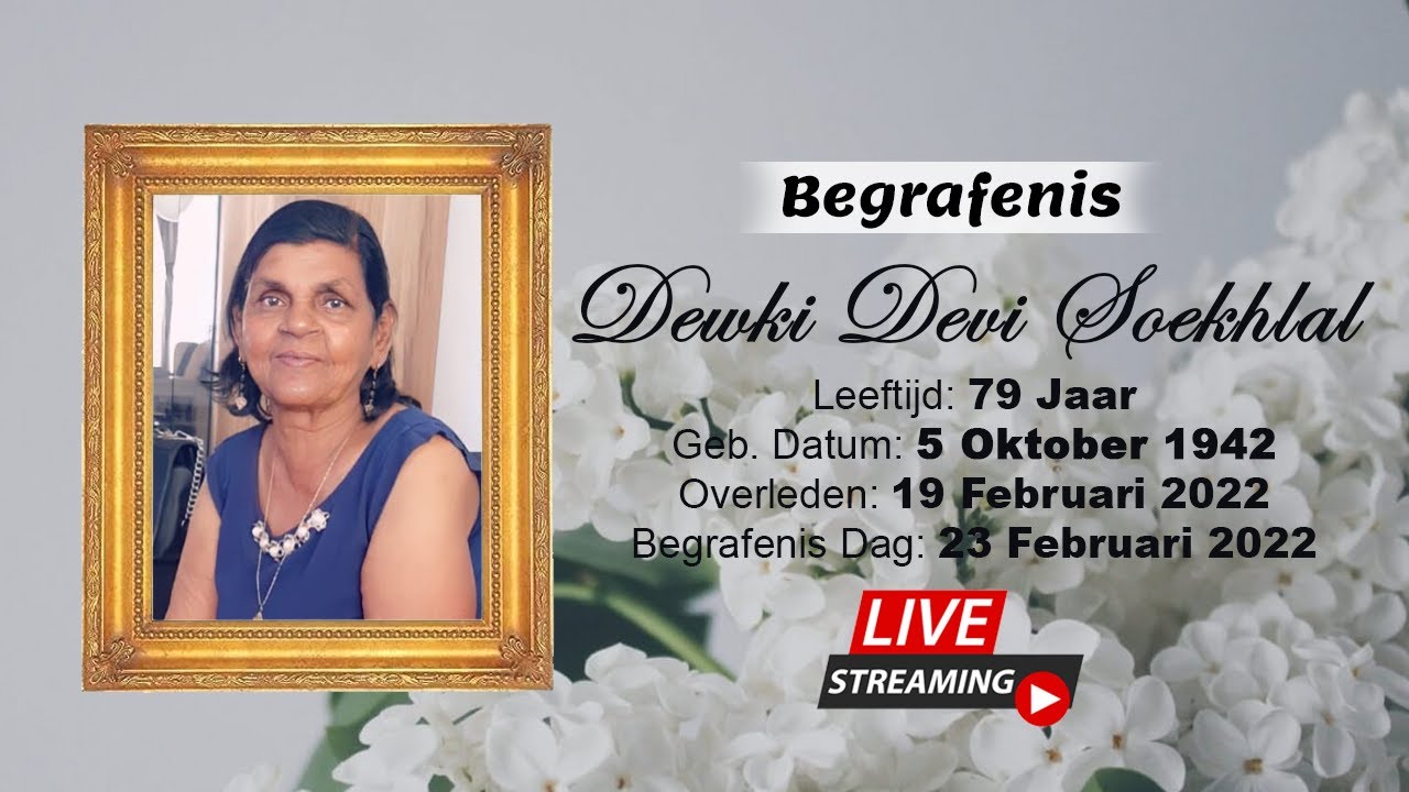 Live Streaming Begrafenis Dewki Devi Soekhlal