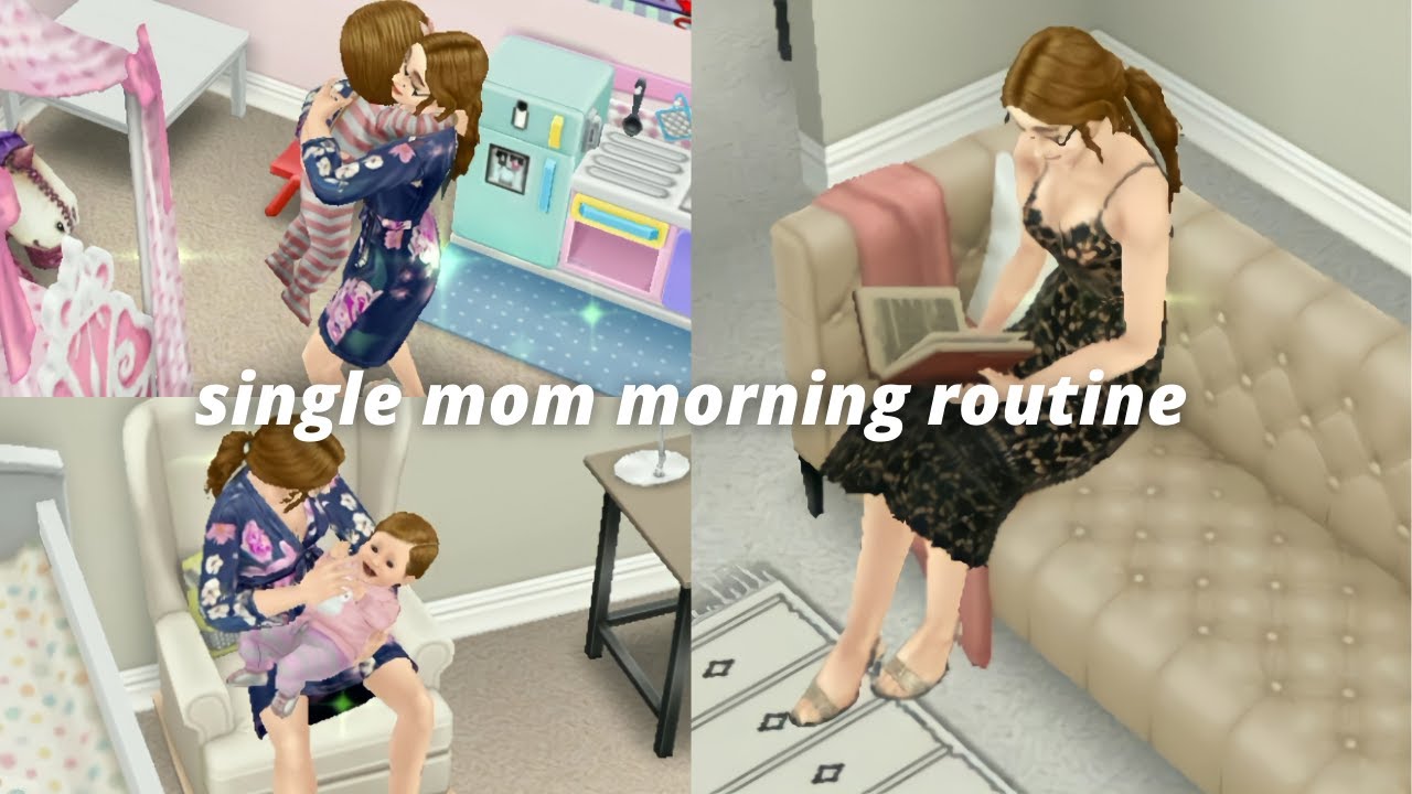 single mom morning routine | sims freeplay