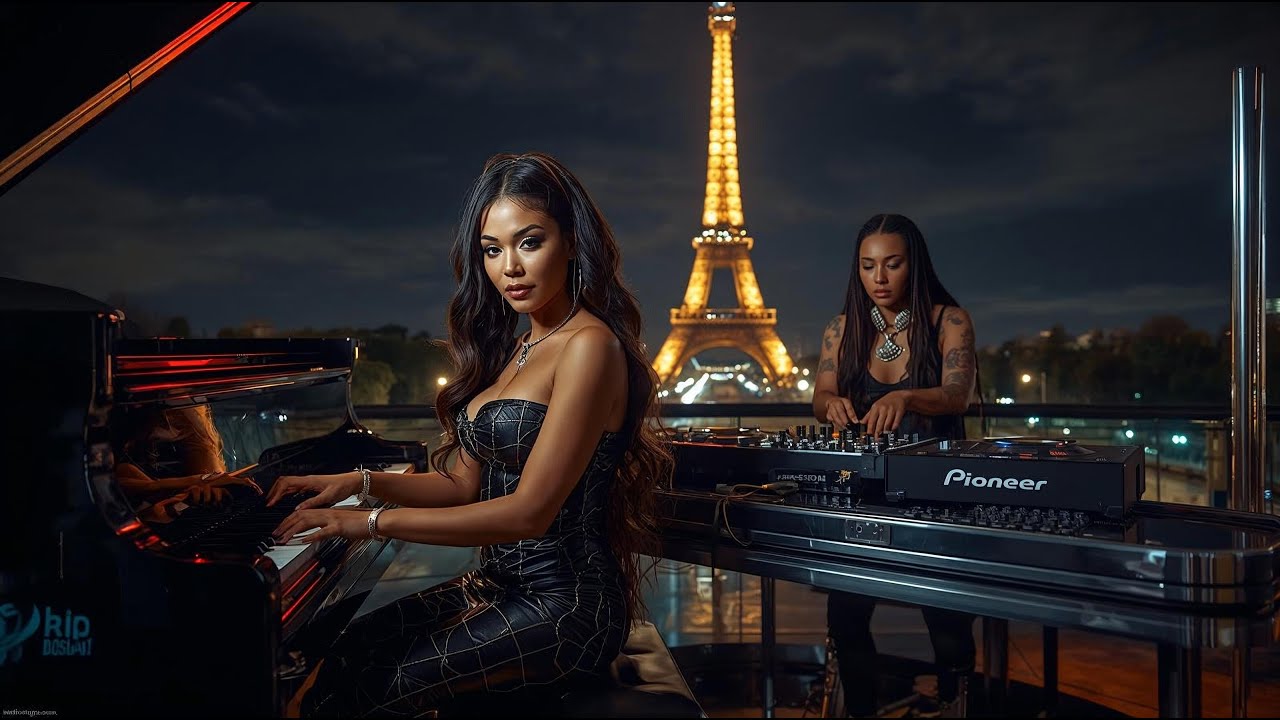 Paris Night Drive &mdash; Electronic & Piano Mix | Deep Focus Music for Work, Study & Training