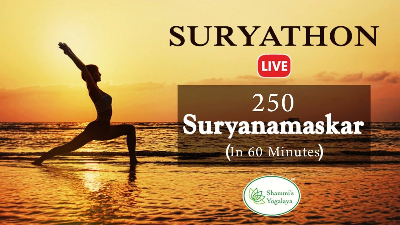 Suryathon - 250 Suryanamaskar in 1 hour ll Cardio ll Endurance ll Workout ll Fitness