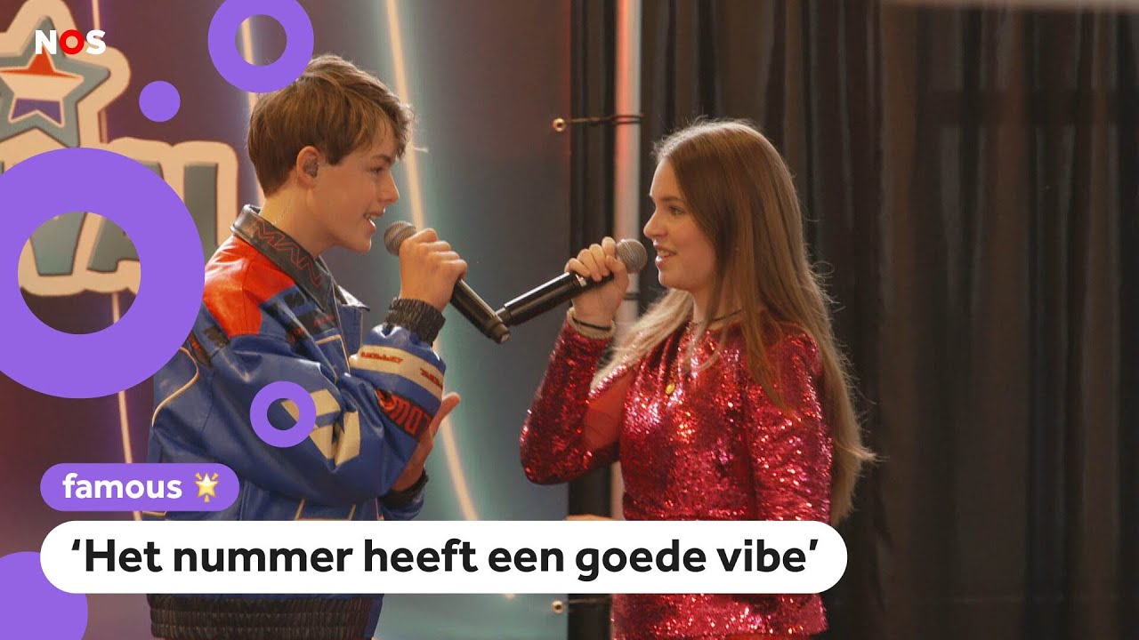 Laatste optreden Sep & Jasmijn voor finale Junior Songfestival