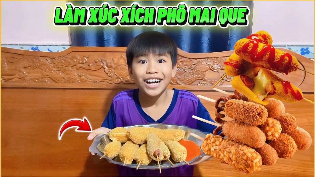 Bé Lâm Đã Làm Được Xúc Xích Phô Mai Que, Thử Vào Xem ???