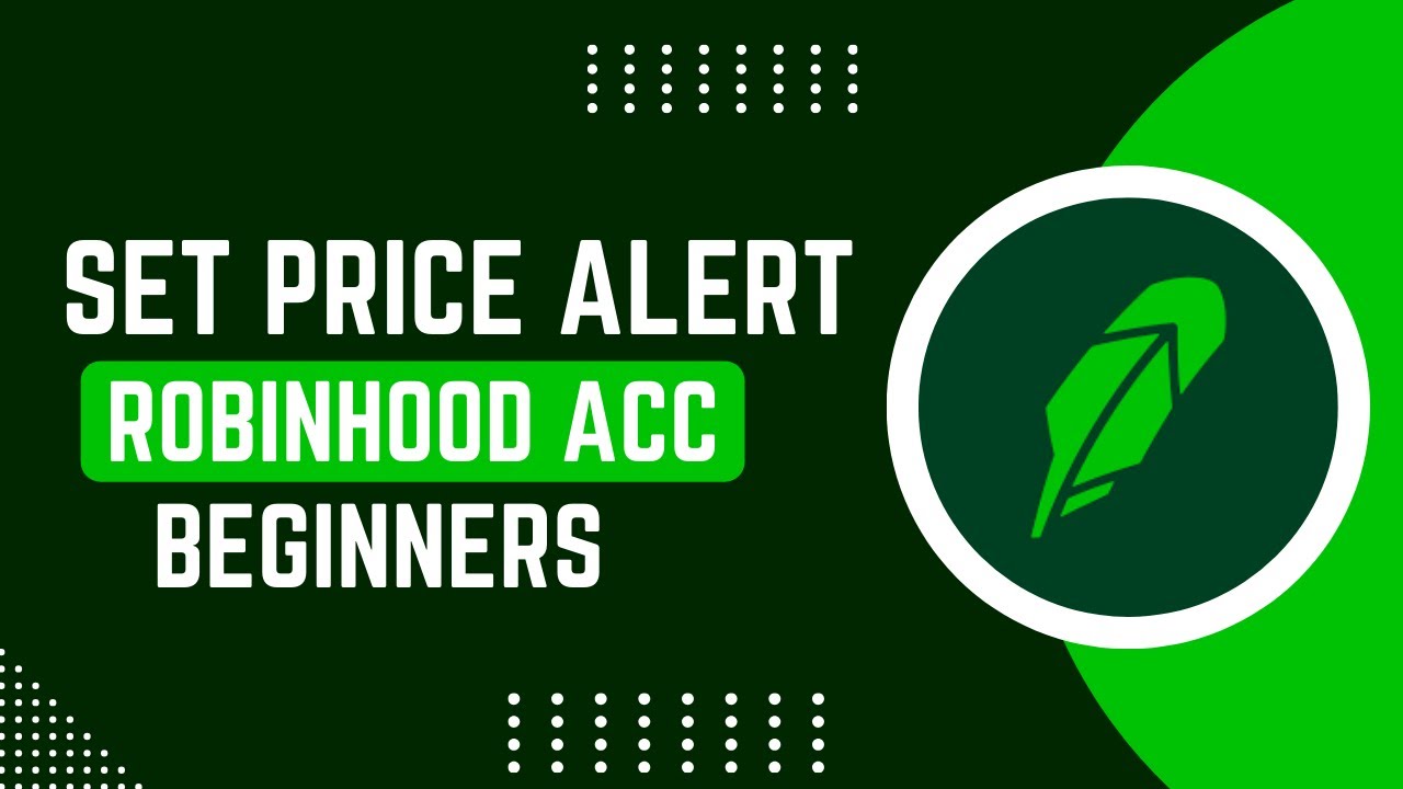 How To Set Price Alerts In Robinhood !