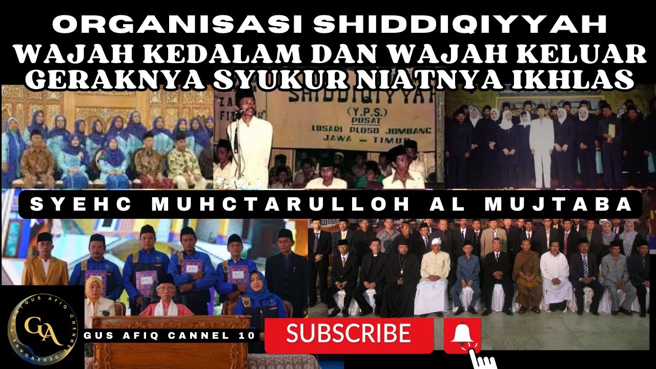 ORGANISASI SHIDDIQIYYAH GERAKNYA SYUKUR NIATNYA IKHLAS
