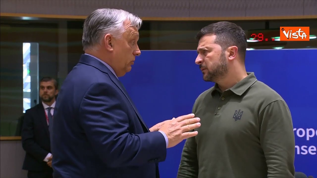 Orban va da Zelensky a parlare, il duro confronto ripreso dalle telecamere