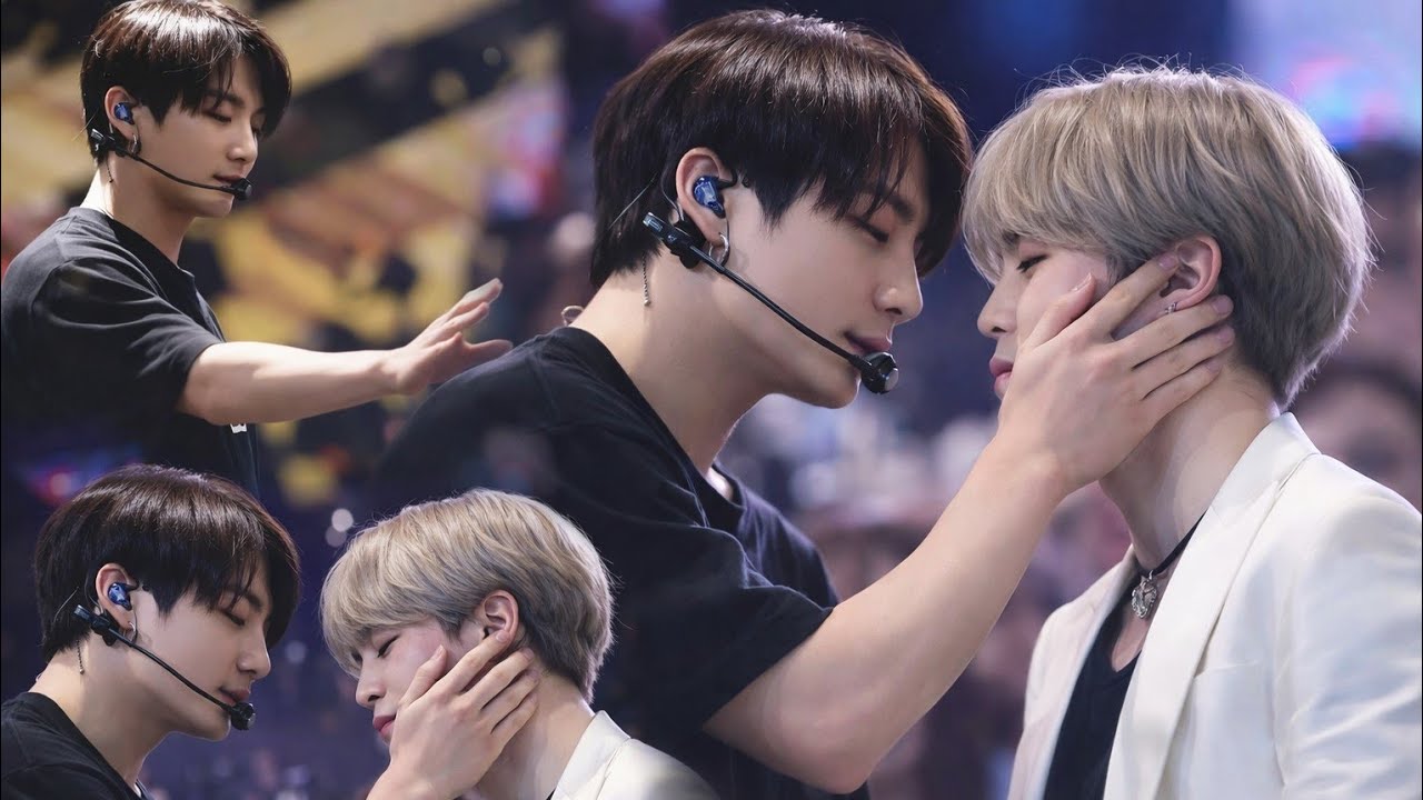 In the midst of Chaos training, Jungkook only calms Jimin—a brief touch that stops the world 🎧 🤍