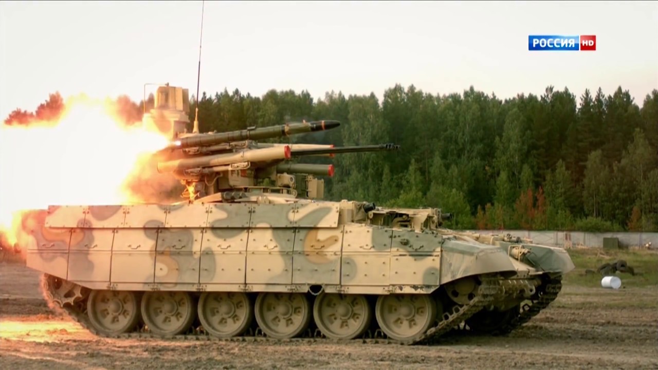 BMPT "Terminator" Tank in Action / Firing All Its Powerful Cannons | Military Training