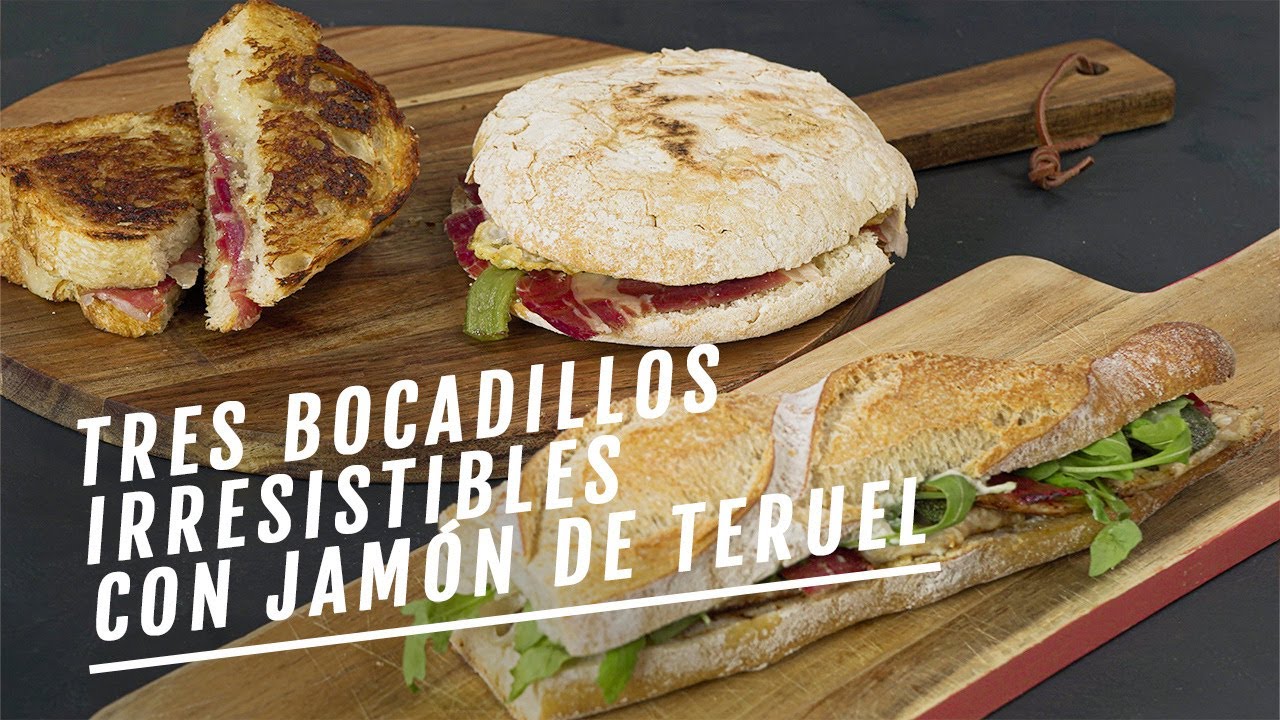 Tres bocadillos irresistibles con jamón de Teruel | EL COMIDISTA