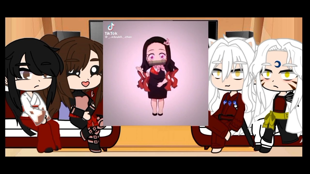 Sala de InuYasha react to Kagome e Rin as Mitsuri e Nezuko ♡Hero_Gameh☆