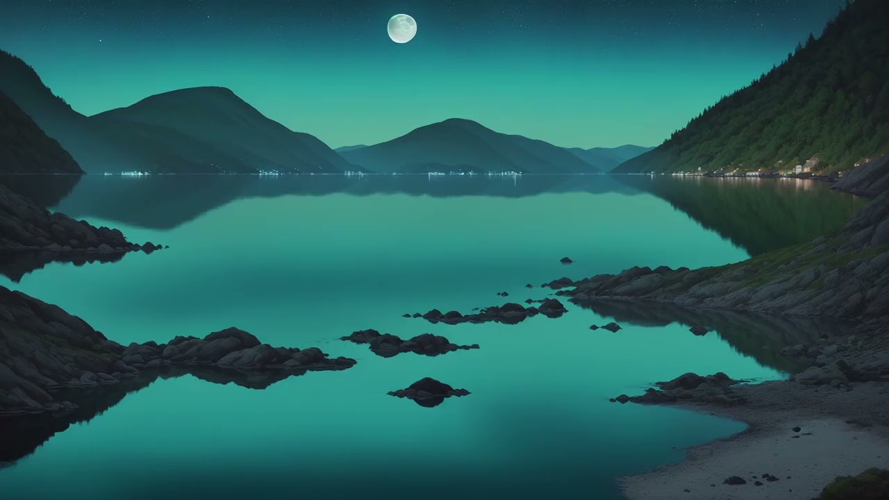Midnight Over the Fjord – Deep Nordic Ambient Sleep Music for Calm & Night Relaxation