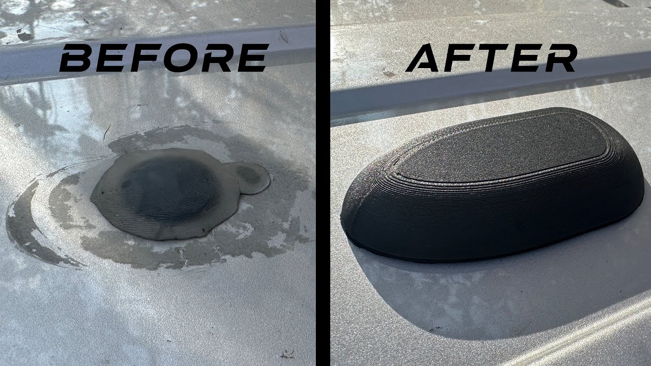 How to Conceal Antenna Roof Holes on a Retired Police Vehicle