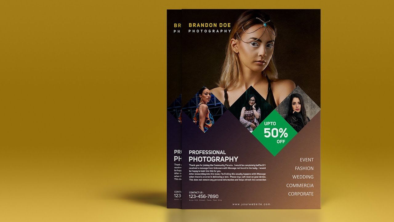 Creative Photography Flyer Design - Photoshop Tutorial