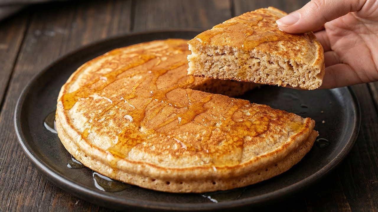 Здоровые овсяные панкейки за 5 минут! Без муки и дрожжей. Вкуснее пиццы!