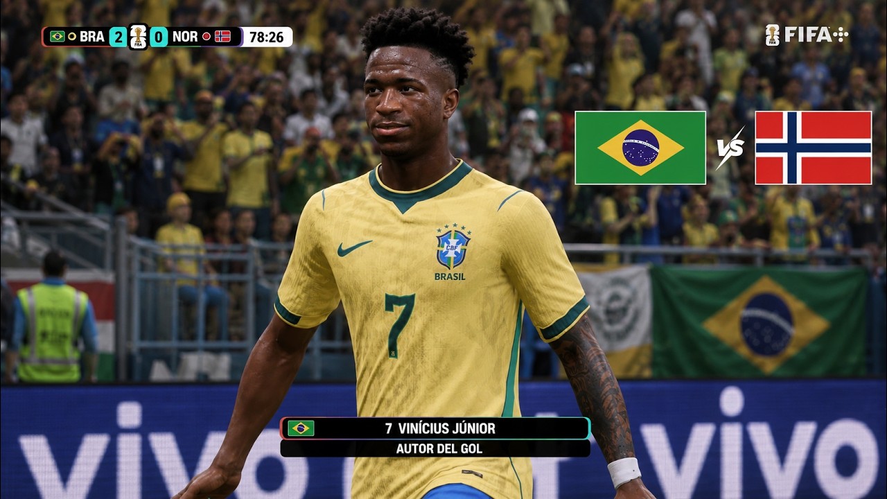 Brazil vs Norway | FIFA World Cup 2026 | FC 26 - PC Mods [4K]