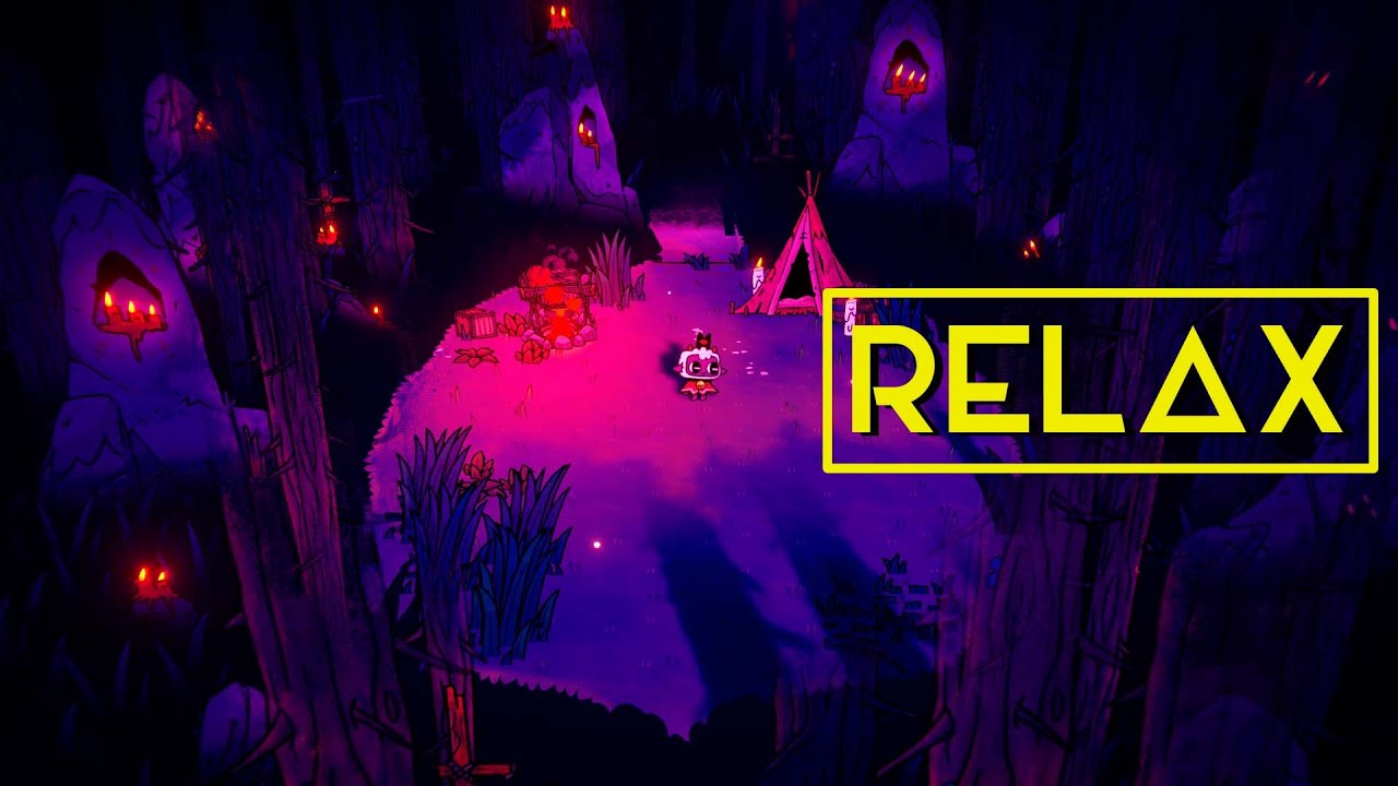 Cult of the Lamb Relax Ambient Game / Nice campfire atmosphere in hell world