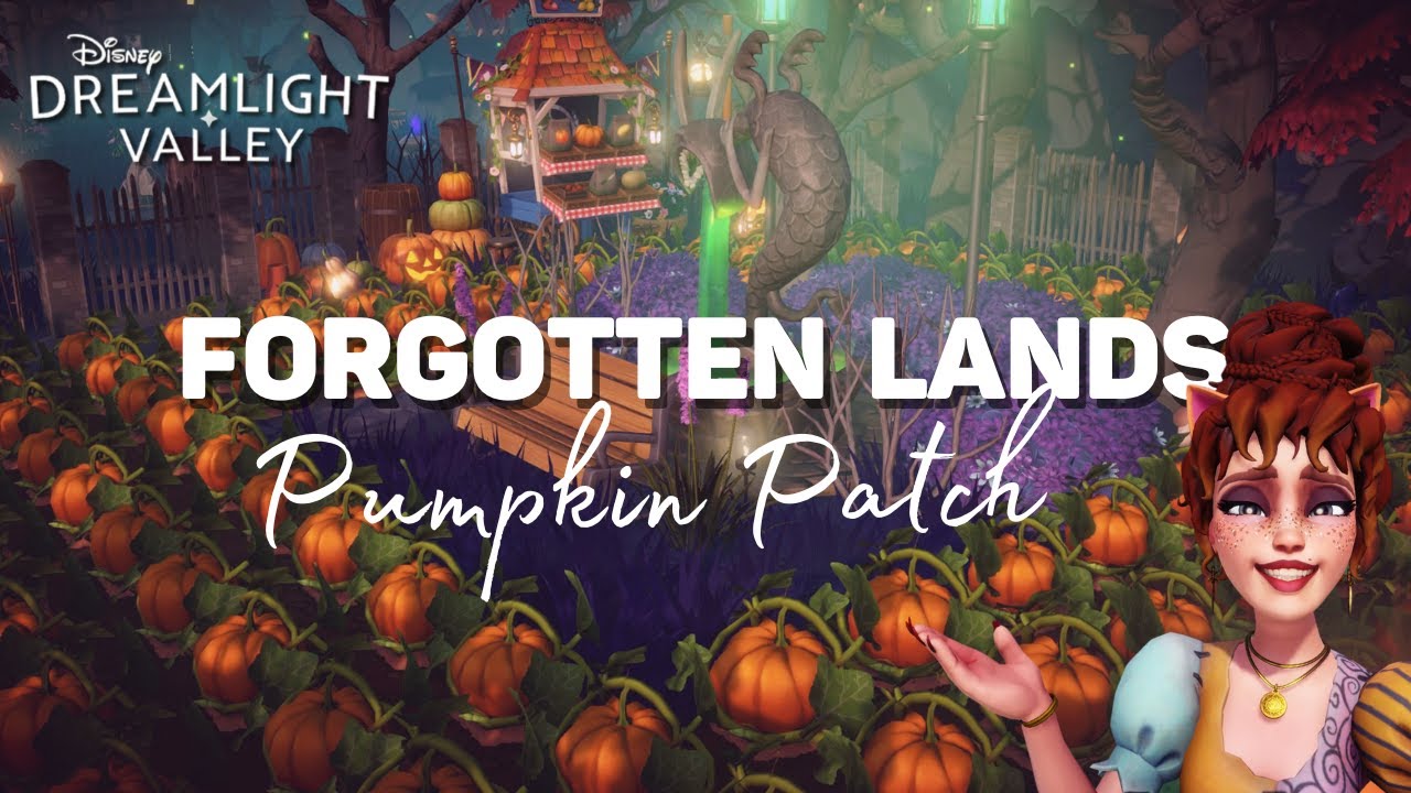Forgotten Lands Spooky Pumpkin Patch | Disney Dreamlight Valley Decorating