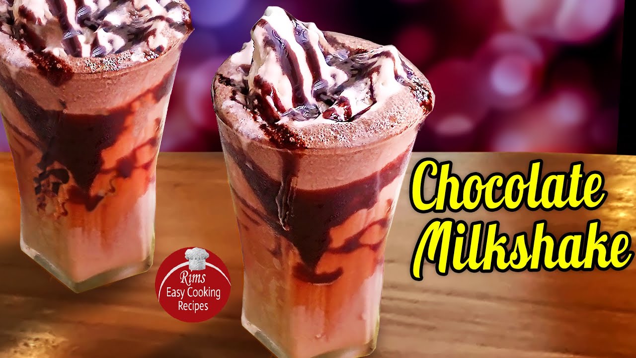 CREAMY Chocolate Milkshake Recipe | Thick Chocolate Shake | Chocolate Milkshake CAFE Style [RECR1]