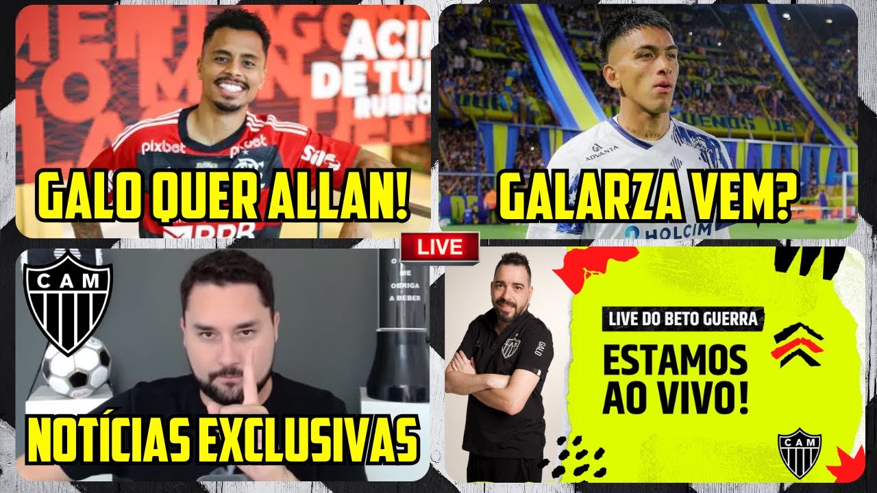 🎯 ALLAN DE VOLTA? 🔥 GALARZA CHEGA? 🔴 NOT&Iacute;CIAS DO TANAKA AO VIVO