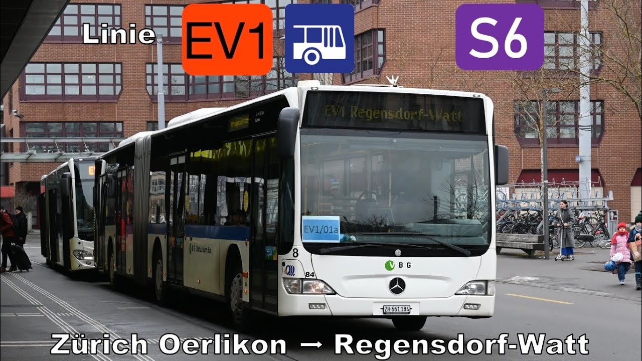 🇨🇭 EV1 | Cab Ride von Oerlikon nach Regensdorf-Watt für die S6 [4K]