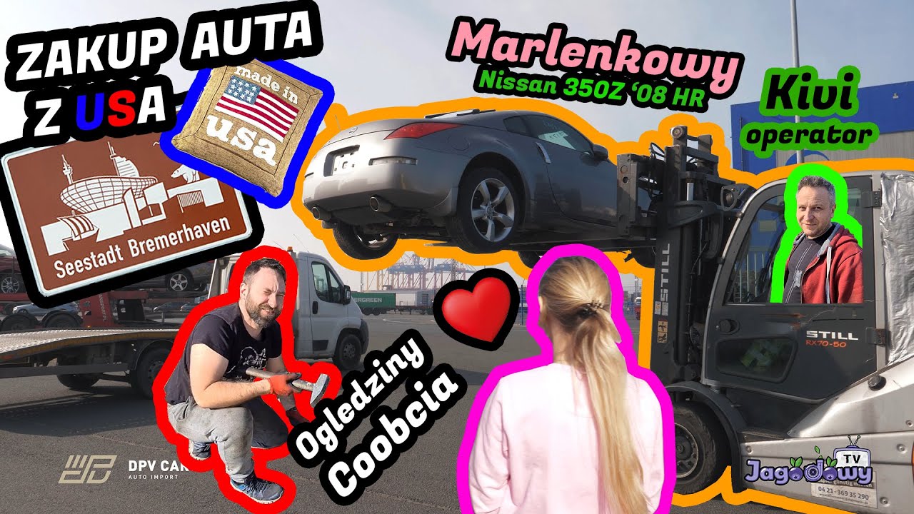 DPV Cars - odbiór Nissana 350Z HR Marleny z USA + oględziny w Coobcio Garage