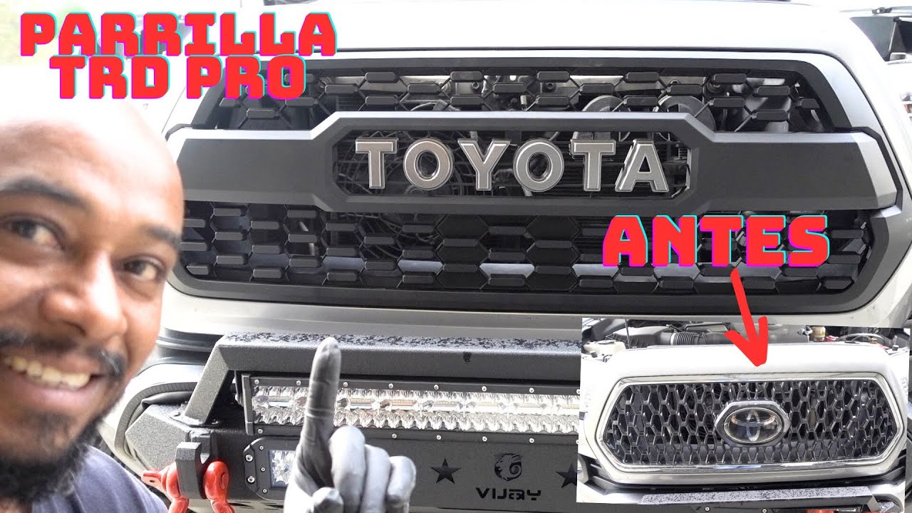 Parrilla TRD PRO para 2016 a 2023 Toyota Tacoma