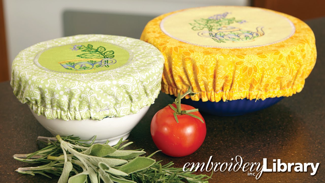 Embroidered Fabric Bowl Covers