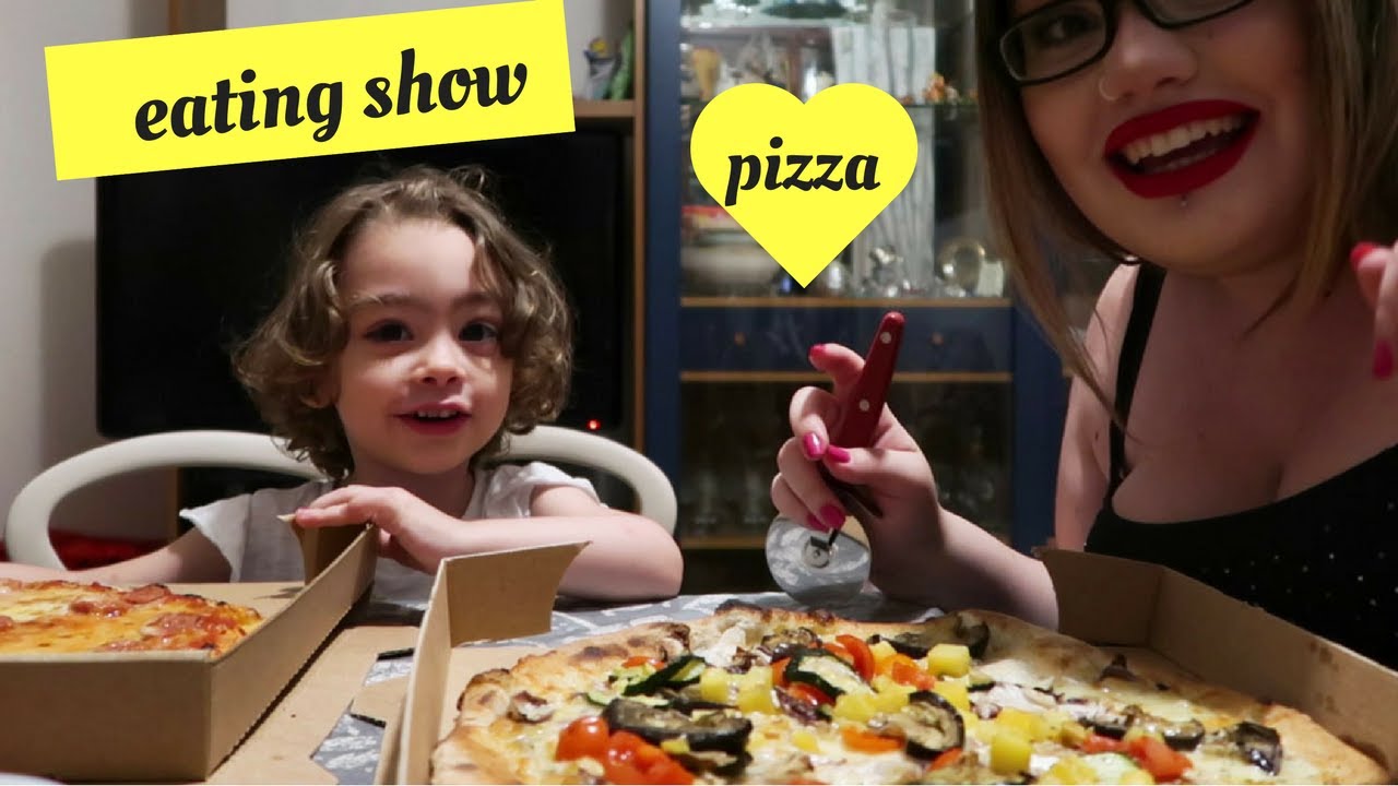 MANGIA CON NOI, PIZZA!! (muckbang eating show )