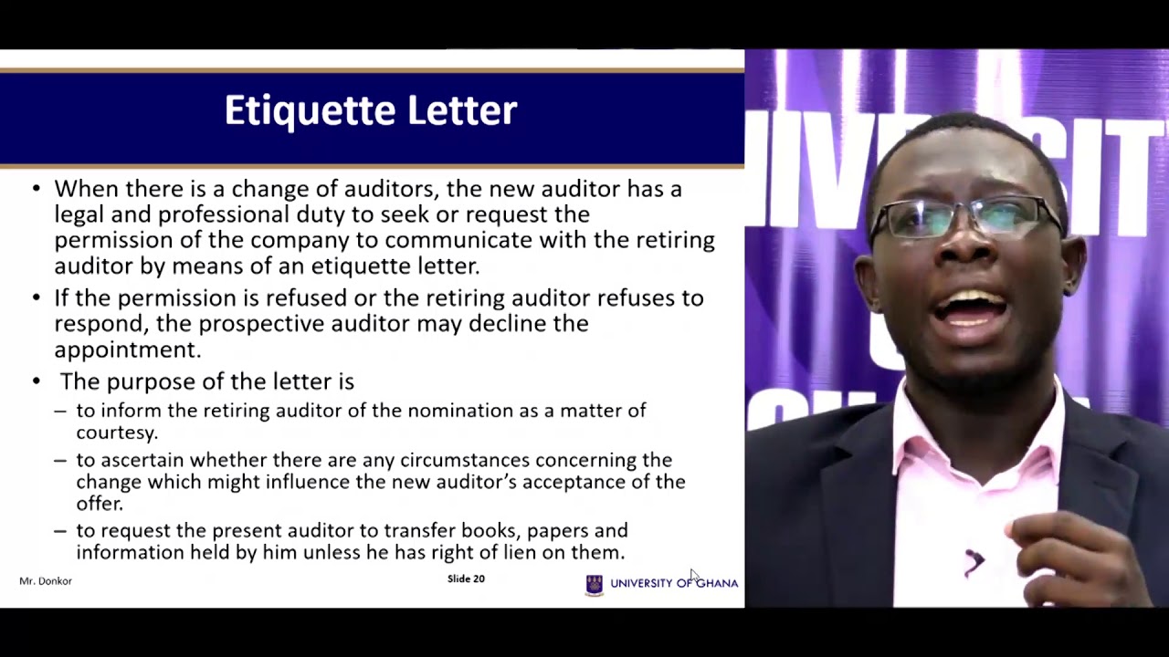 ACCT 304: Auditing - Session 3: Regulatory Framework of Auditing