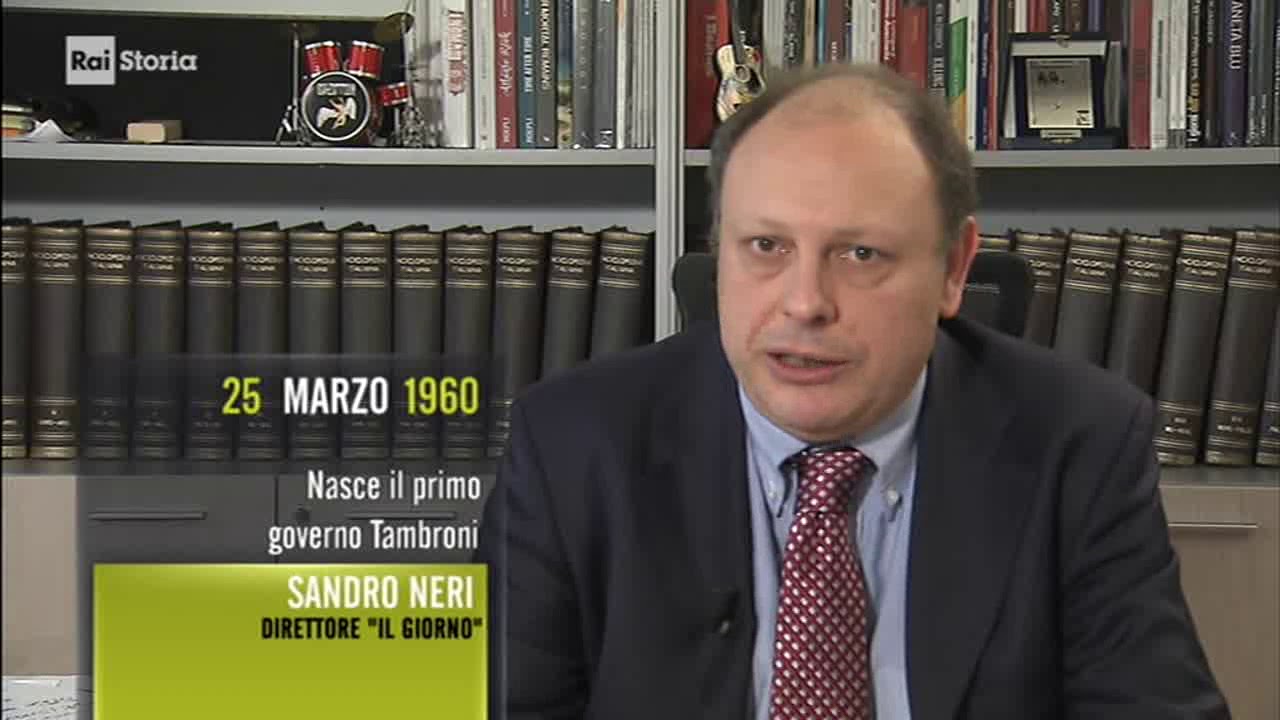Commento RAI STORIA accadde oggi: 25 marzo 2018-1960 governo Tambroni