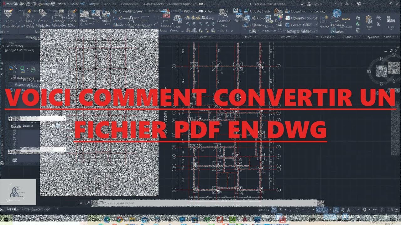 VOICI COMMENT CONVERTIR UN FICHIER PDF EN DWG