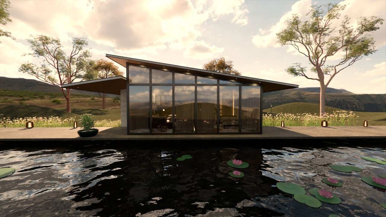 Glass house tour | Minimalist home by the lake!