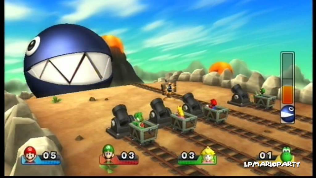 Mario Party 9 Minigame: Kettenhundfütterung (Chain Chomp Romp)