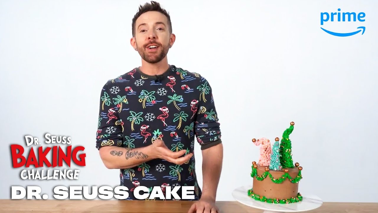 Make a Seussian Cake with Joshua John Russell | Dr. Seuss Baking Challenge | Prime Video