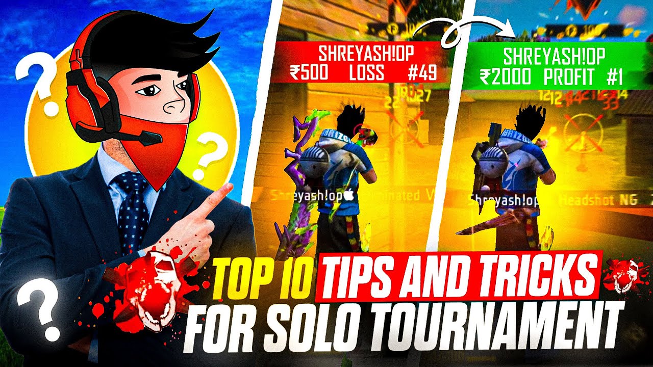 Top 10 Tips & Tricks ☠️ For Khiladi Adda Solo Tournament 🔥| Loss 500₹ 😭Wining 2000₹🤑| Shreyash!op