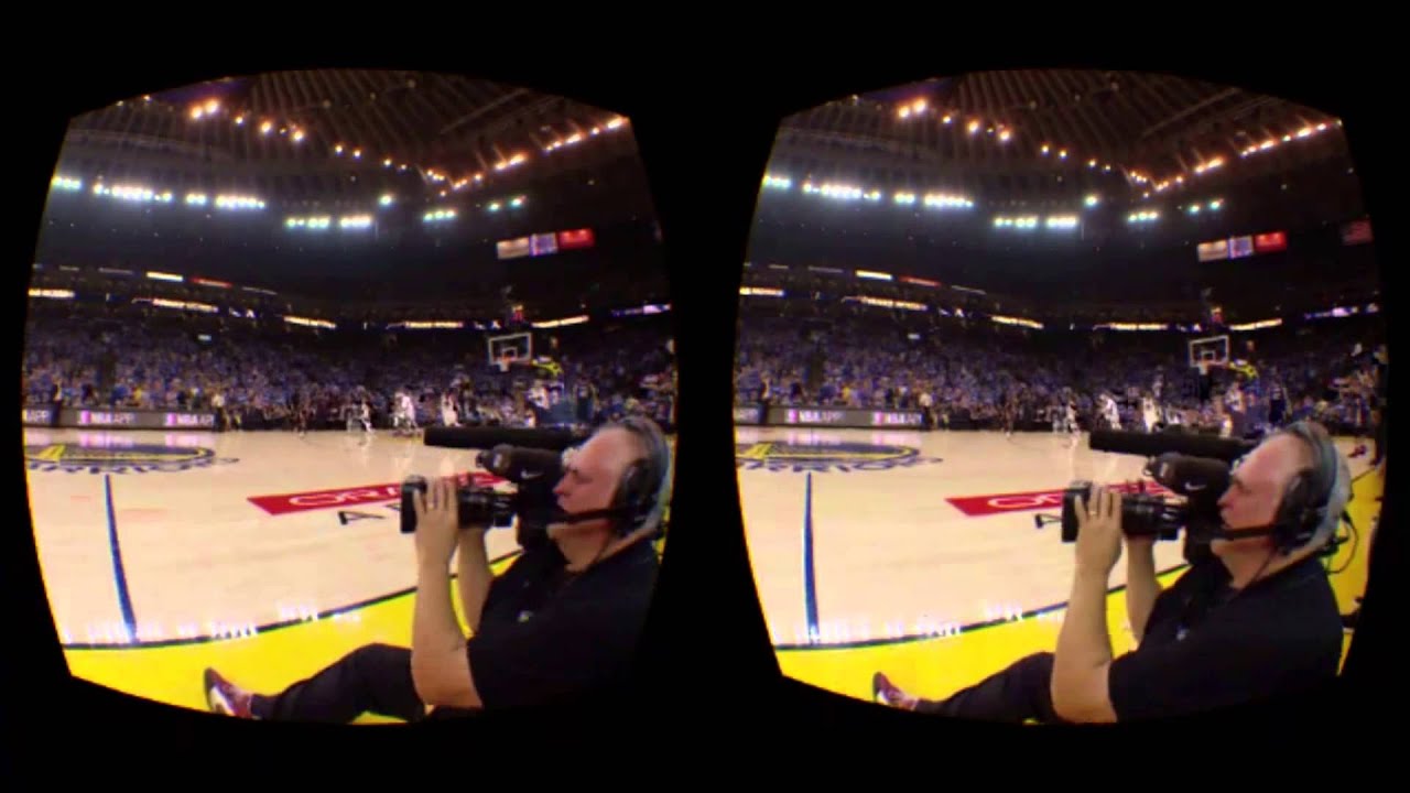 The NextVR NBA Tip Off Live Stream in the Gear VR