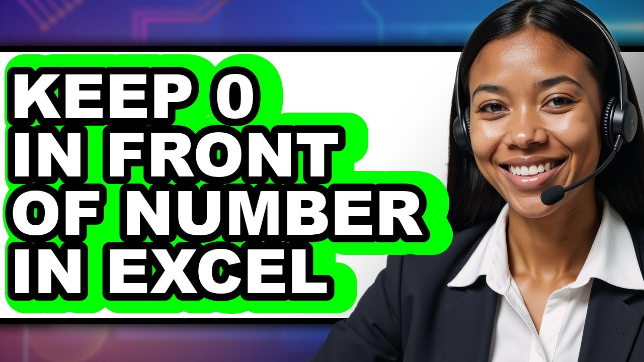 How to Keep 0 in Front of Number in Excel - Step by Step