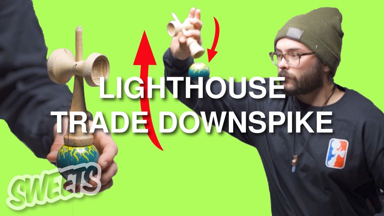 How to LIGHTHOUSE TRADE DOWNSPIKE - Kendama Trick Tutorial - Sweets Kendamas