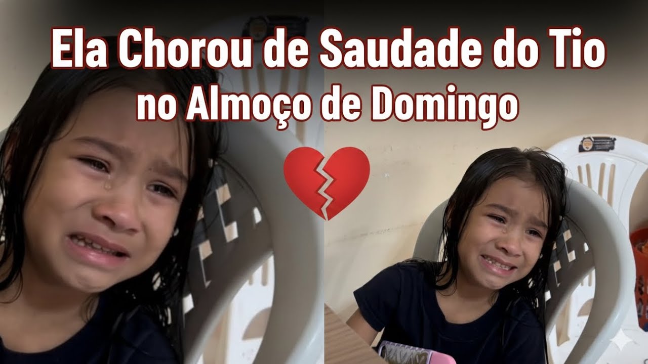 Isadora chorou com saudades do tio 💔