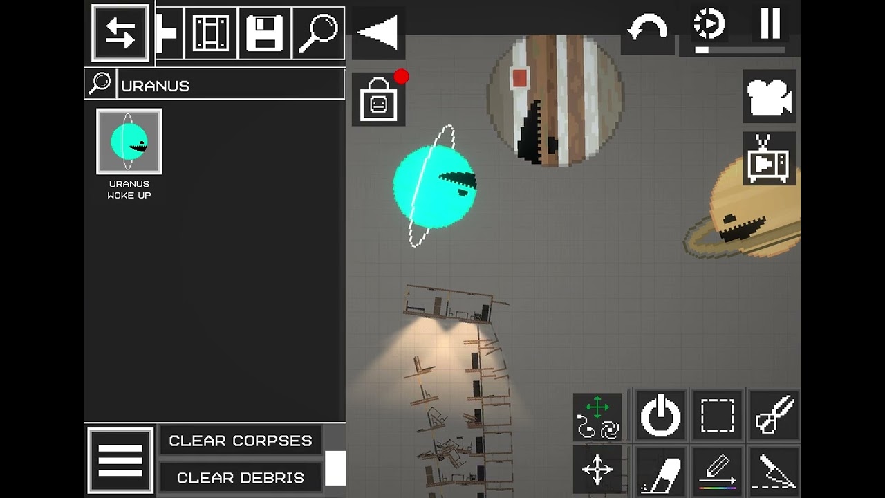 My version of the moon woke up (remake) part 1 skipping lunar impact