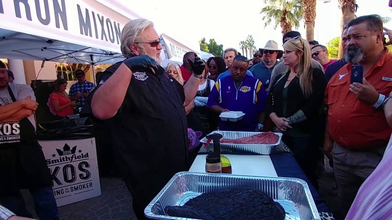 Myron Mixon BBQ Brisket Demo 2016 King of the Smokers