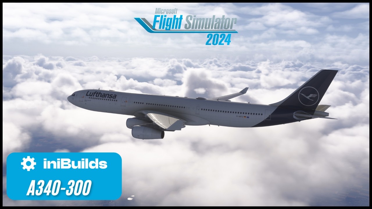 iniBuilds A340-300 First Impressions | Full Flight | EGCC-EDDF | MSFS 2024