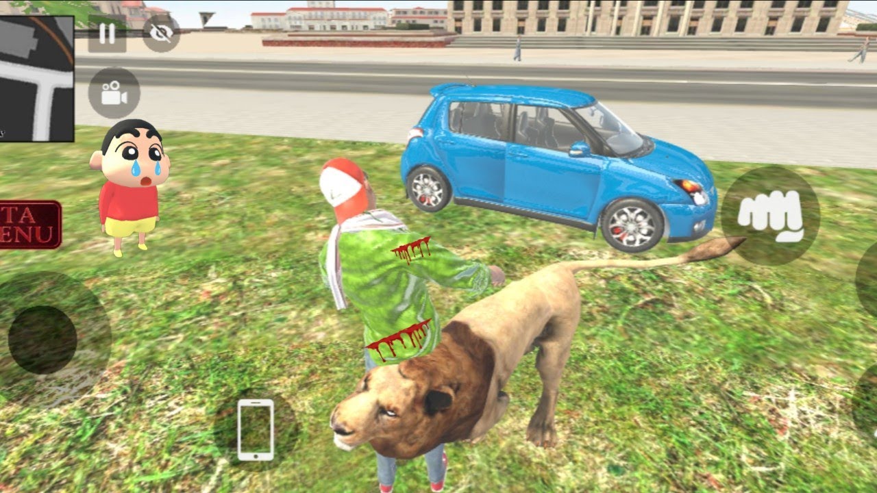 😭 jack per tiger ne kiya attack 😭💥 Sinchan rone laga 💥 Indian theft auto simulator 